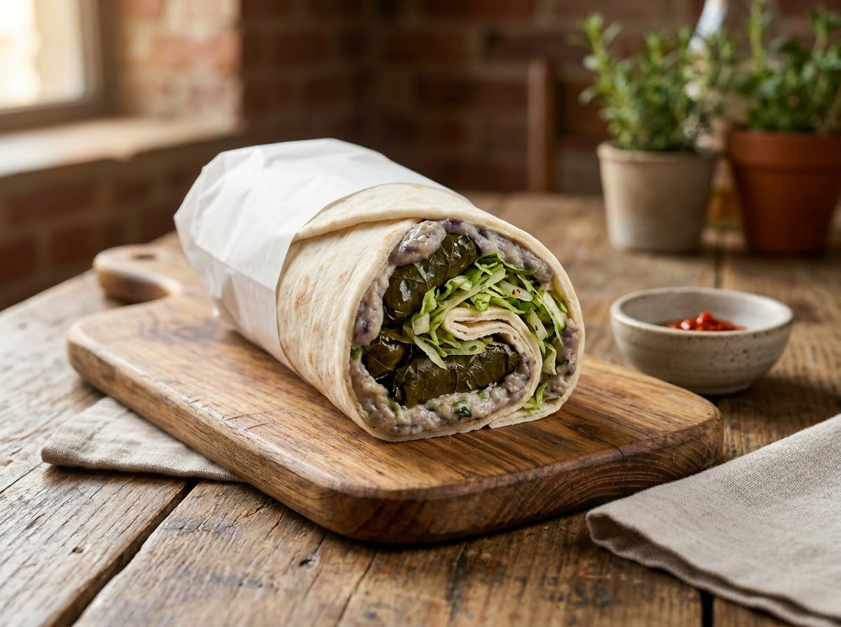 #9 Vegetarian Grape Leaves & Baba Ghanoush