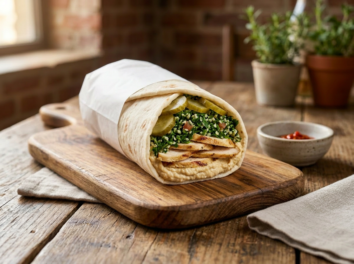 Hummus & Tabbouli Sandwich